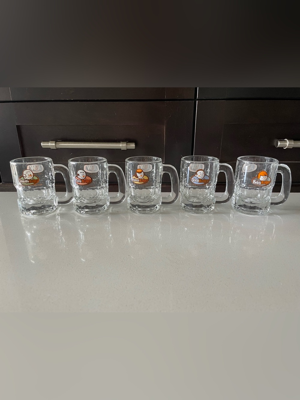 Vintage A&W Mini Rootbeer Mugs Set of 5